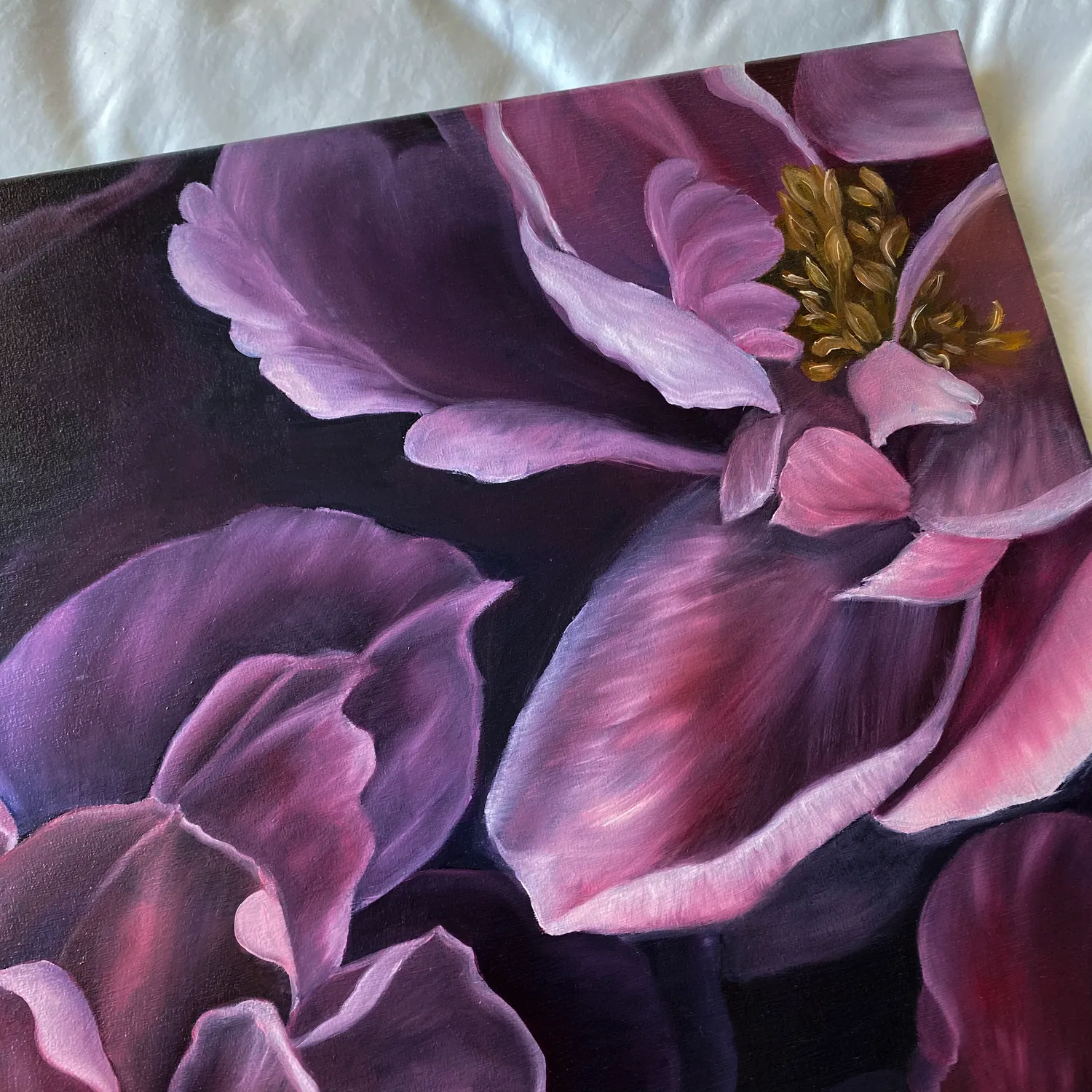 PEONY BLOOM Photorealistic Painting Anna Lyashenko - Subjektiv.art 4