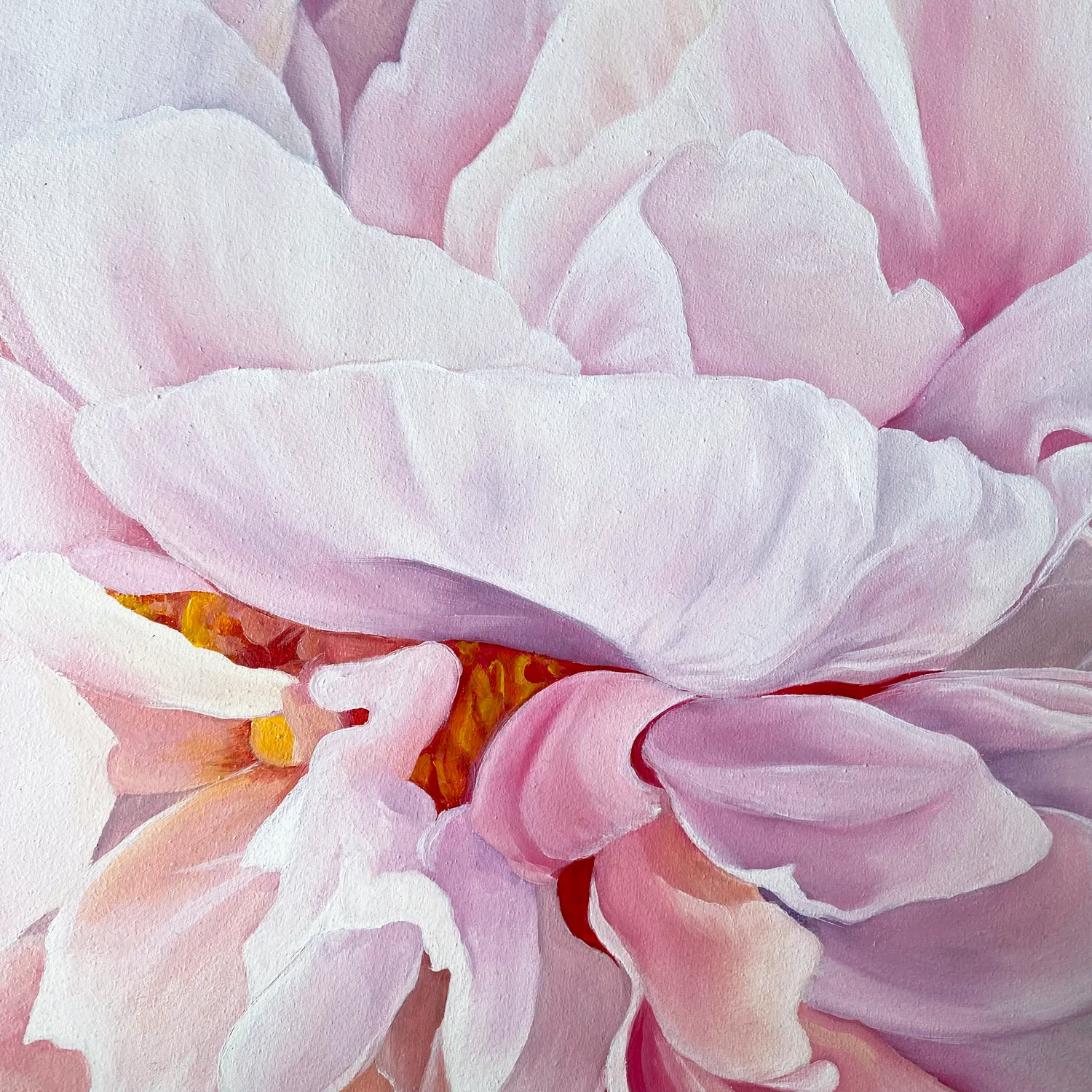 PINK PEONY Photorealistic Painting Anna Lyashenko - Subjektiv.art 3