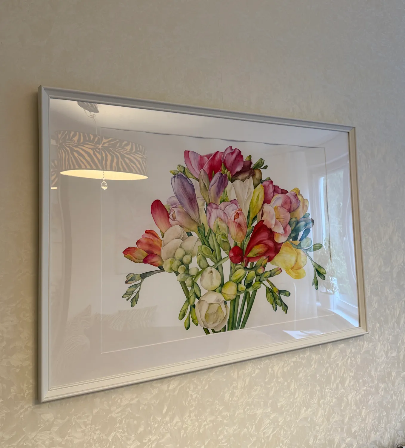 FREESIA BOUQUET Photorealistic Painting Anna Lyashenko - Subjektiv.art 2