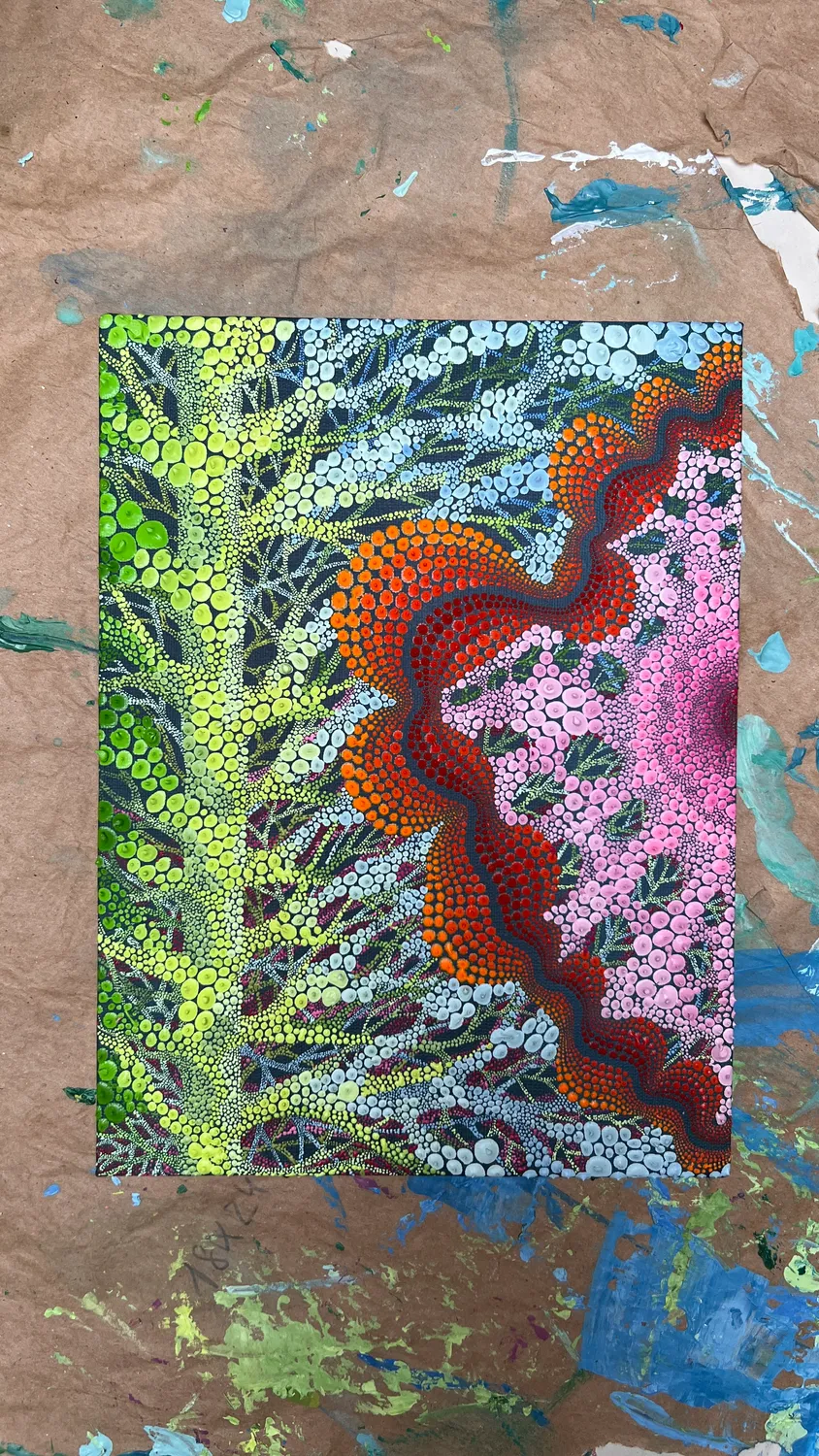 Space No.7 Abstract Painting Oksana Gural - Subjektiv.art 3