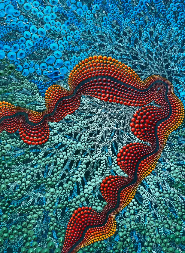 Space No.10 Abstract Painting Oksana Gural - Subjektiv.art