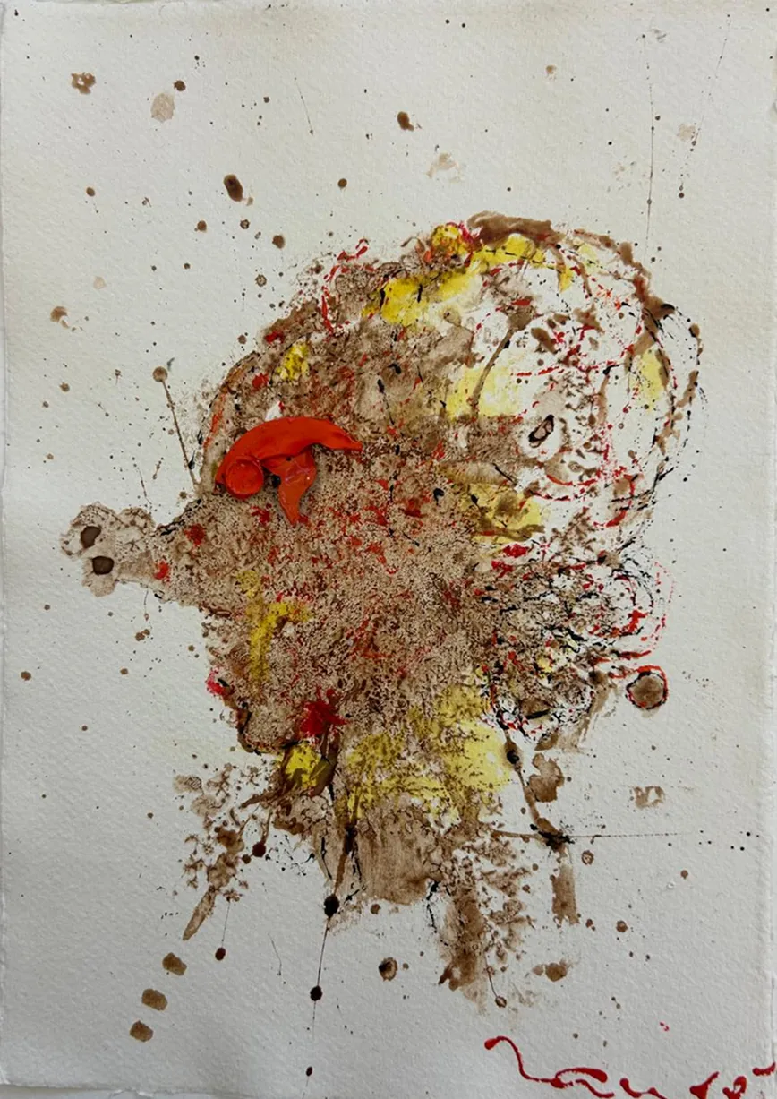 Pavement Series #14 Abstract Painting Lanre Olagoke - Subjektiv.art 2