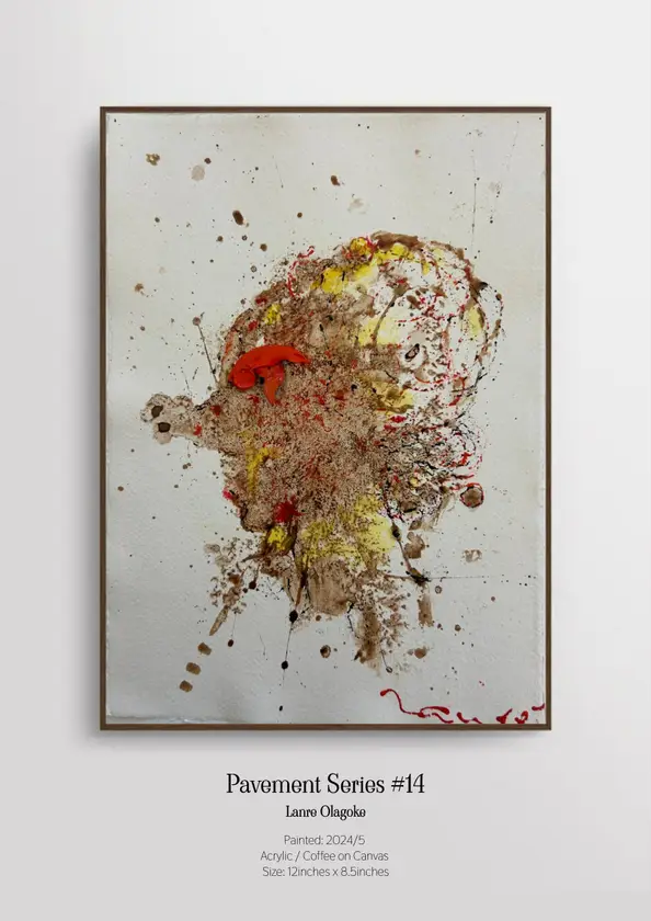 Pavement Series #14 Abstract Painting Lanre Olagoke - Subjektiv.art