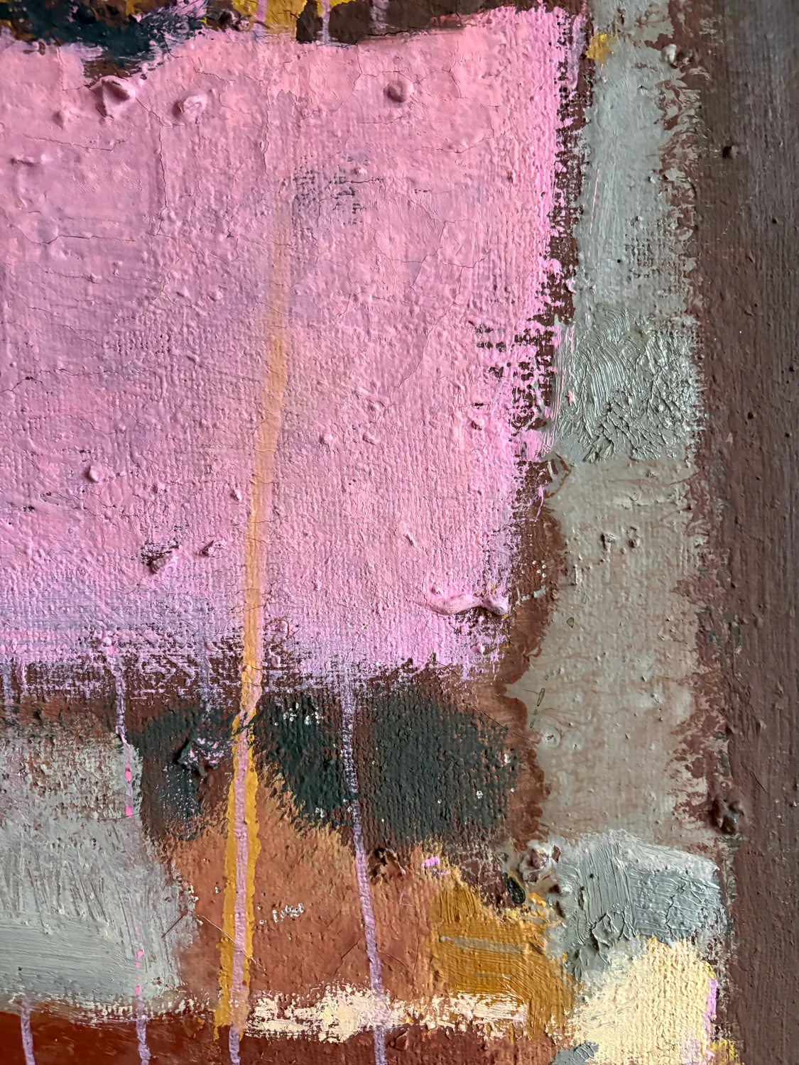 Pink streams Abstract Painting Ihor Melnyk - Subjektiv.art 2