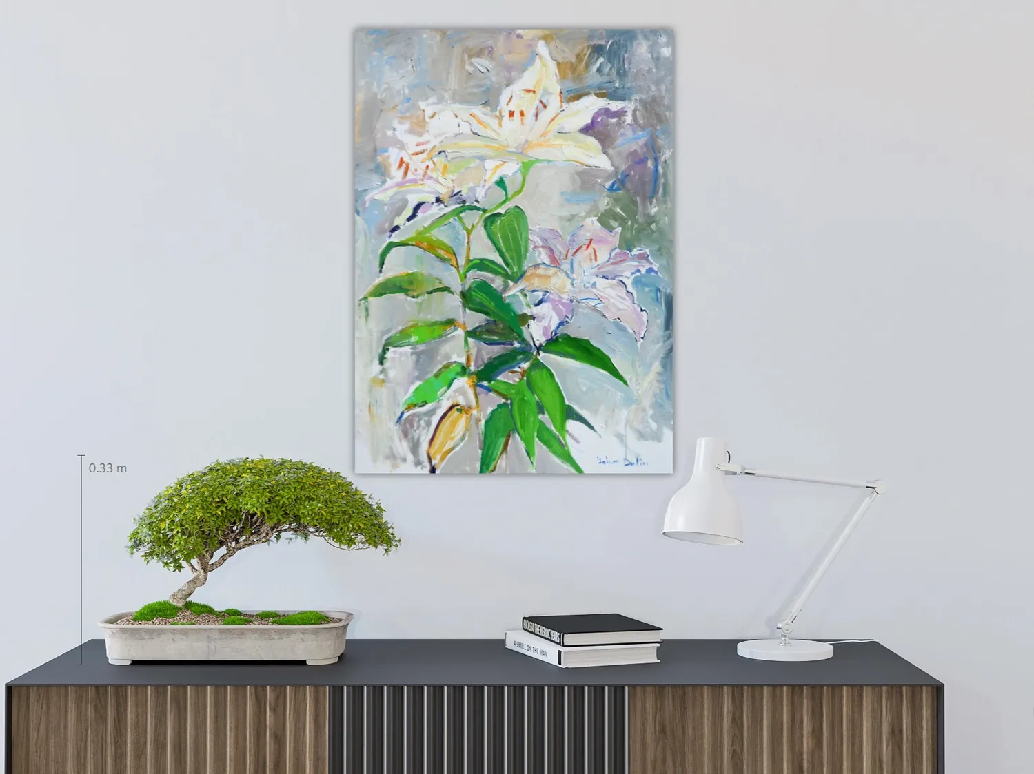 Lily Impressionistic Painting Yehor Dulin - Subjektiv.art 7