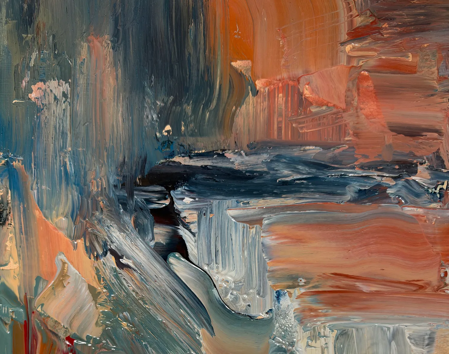 UNtitled #1 Expressive and gestural Painting Darren Thompson - Subjektiv.art 2