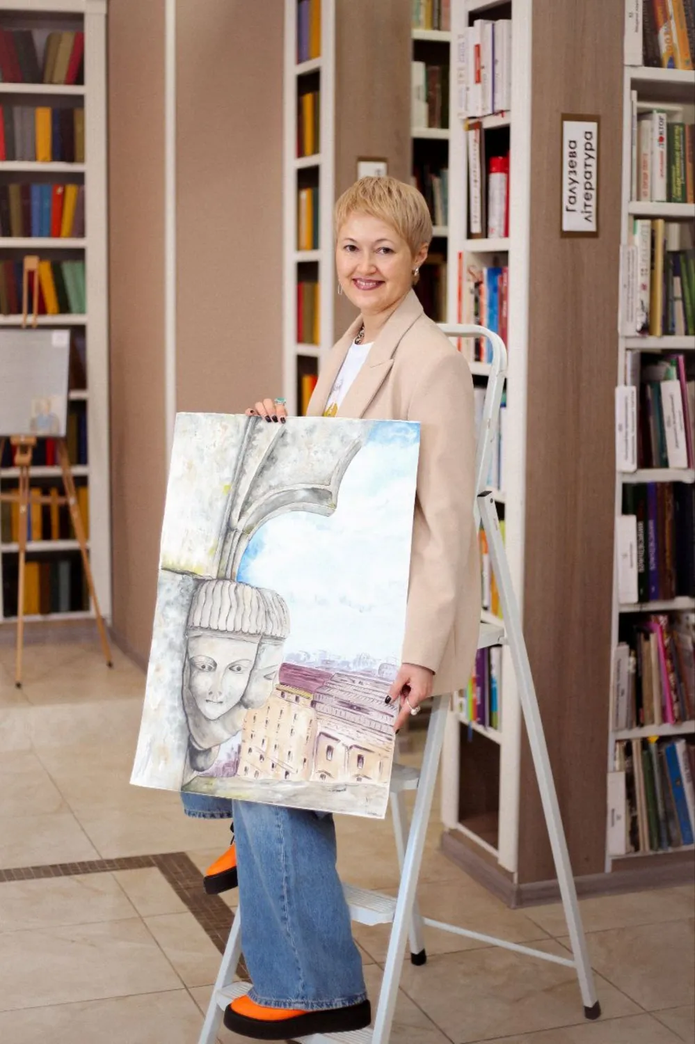 View of centuries  Expressive and gestural Painting Olena  Yemelianova - Subjektiv.art 5