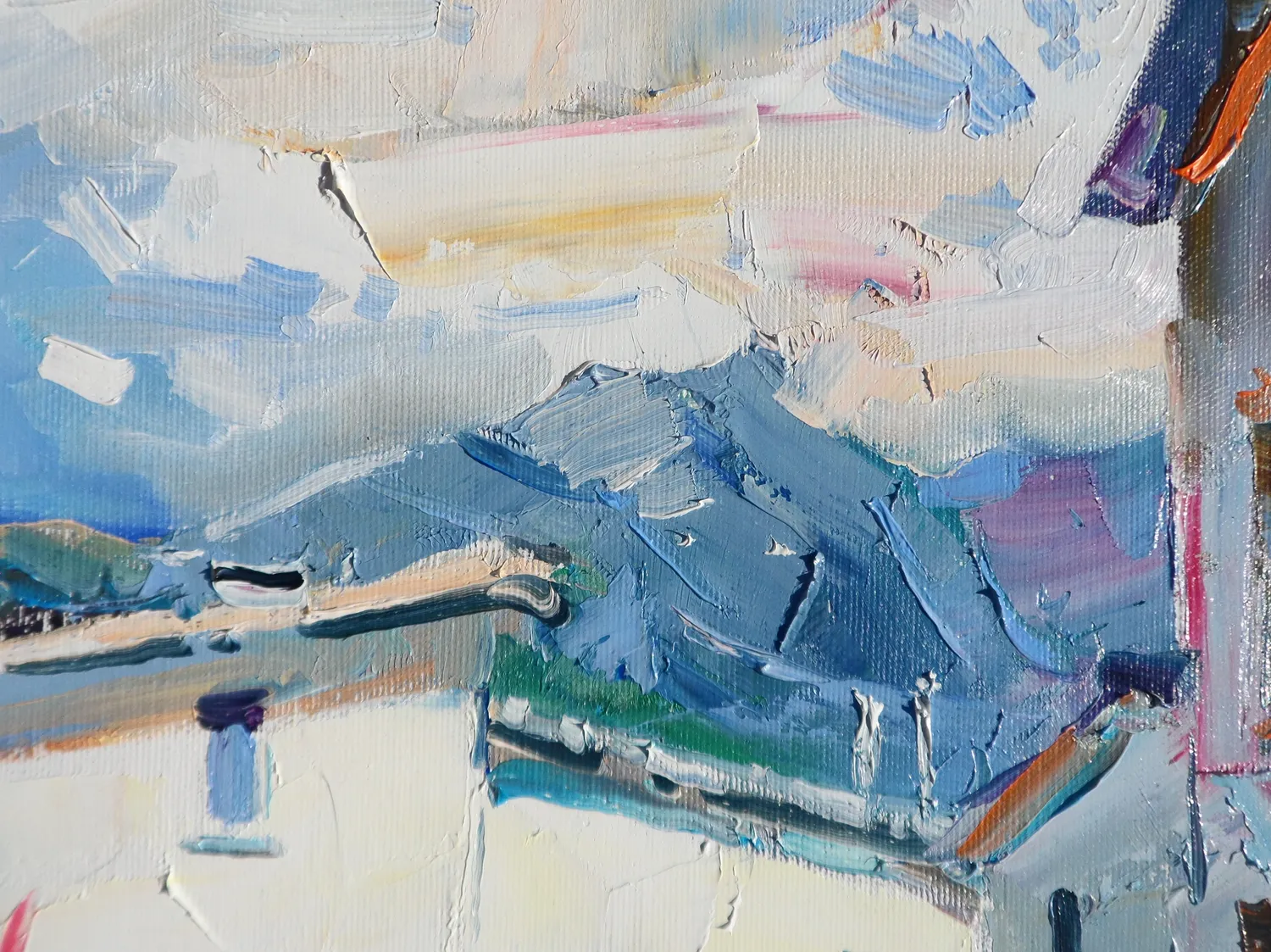 Village France. Alps Fine Art Painting Yehor Dulin - Subjektiv.art 5