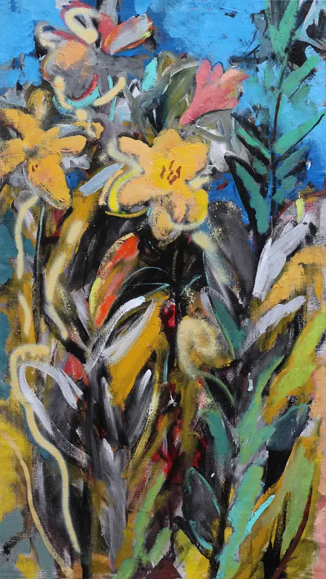 Flowers. Lilies Impressionistic Painting Artem Andreichuk - Subjektiv.art