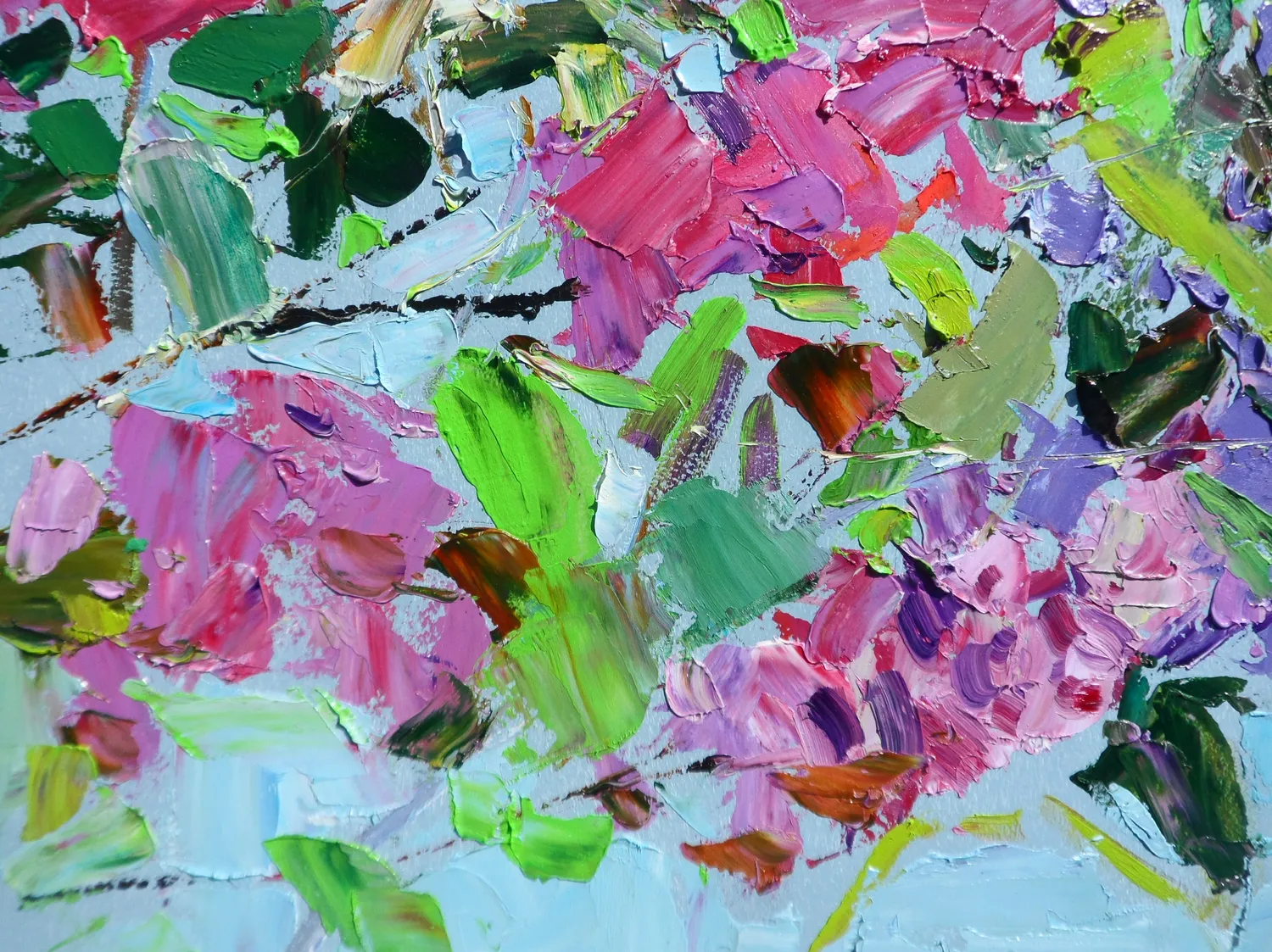 Lilac Impressionistic Painting Yehor Dulin - Subjektiv.art 3