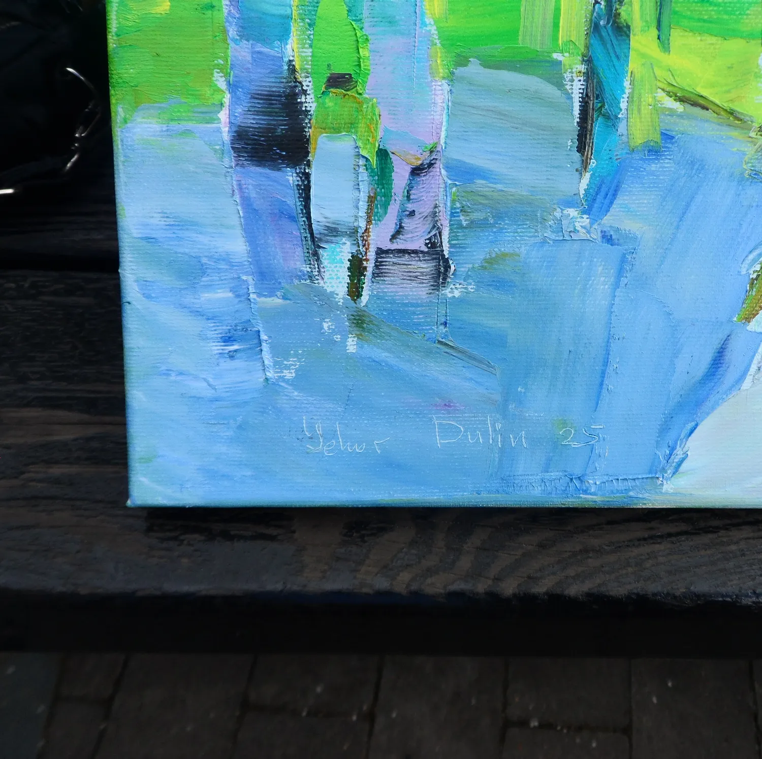 Walk in the forest Expressive and gestural Painting Yehor Dulin - Subjektiv.art 3