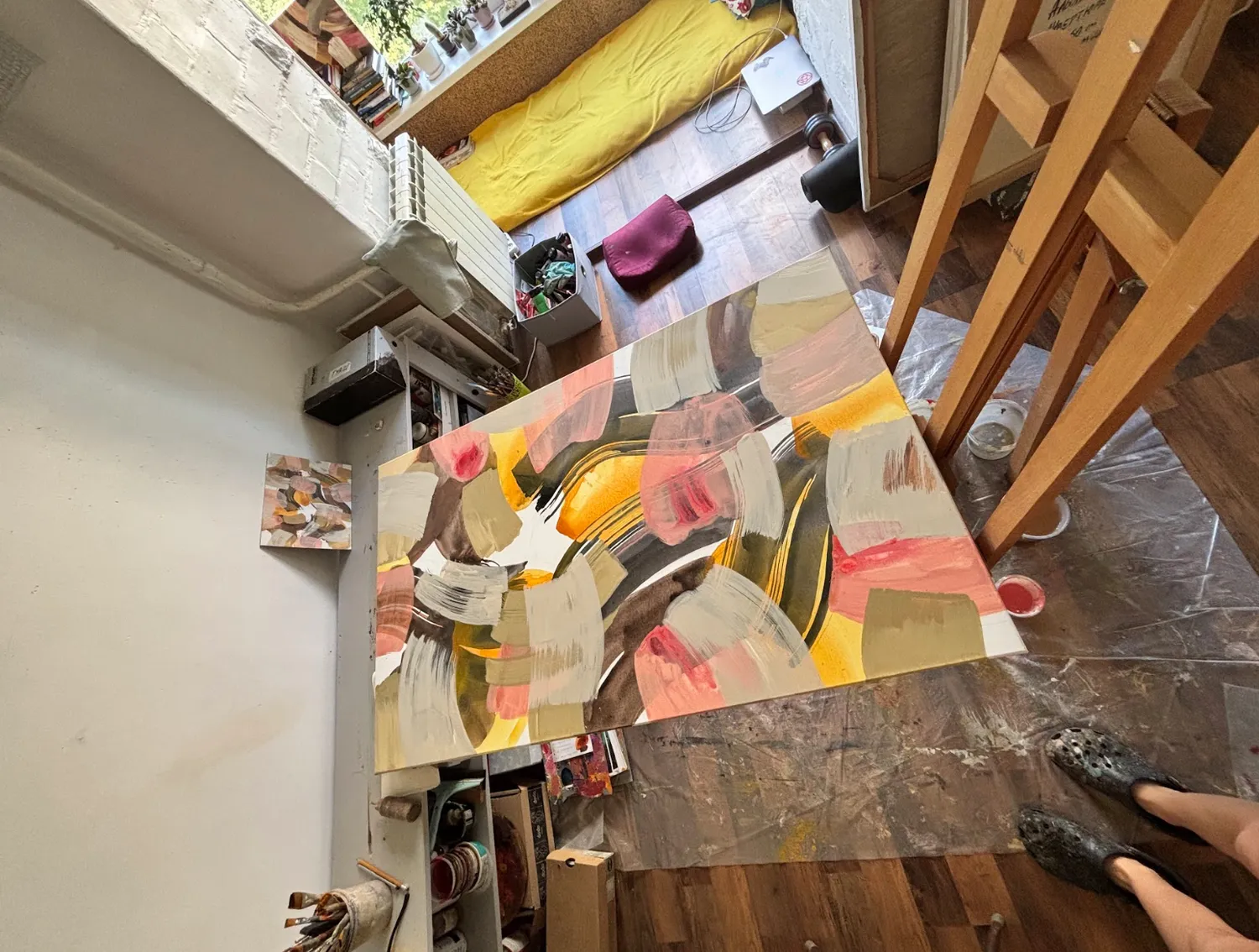 Breathe Out 2 Abstract Painting Alena Kuznetsova - Subjektiv.art 6