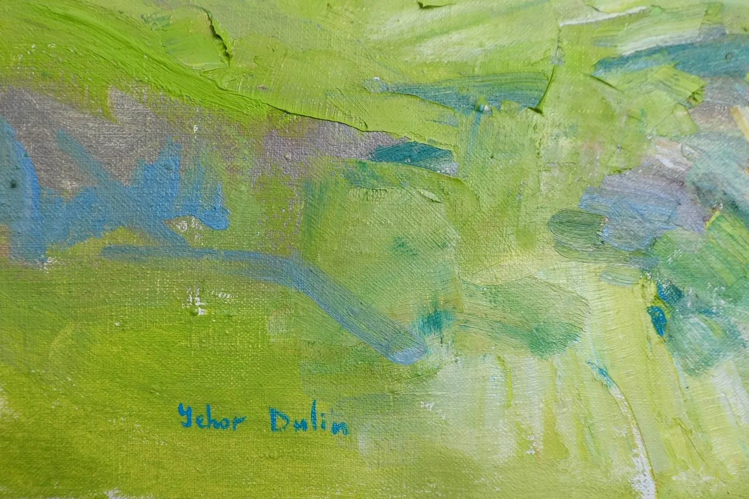Spring garden Impressionistic Painting Yehor Dulin - Subjektiv.art 4