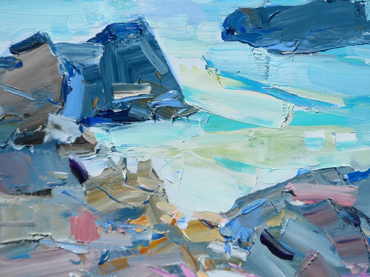 Music of stones Expressive and gestural Painting Yehor Dulin - Subjektiv.art 3