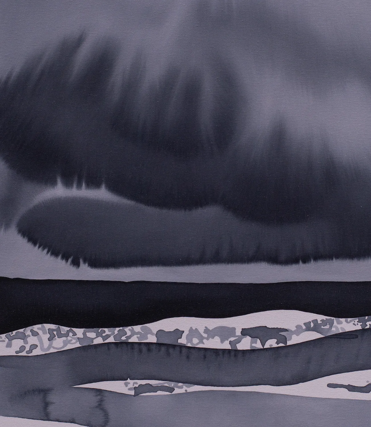 Grey clouds Impressionistic Painting Elmira Shemsedinova - Subjektiv.art 2