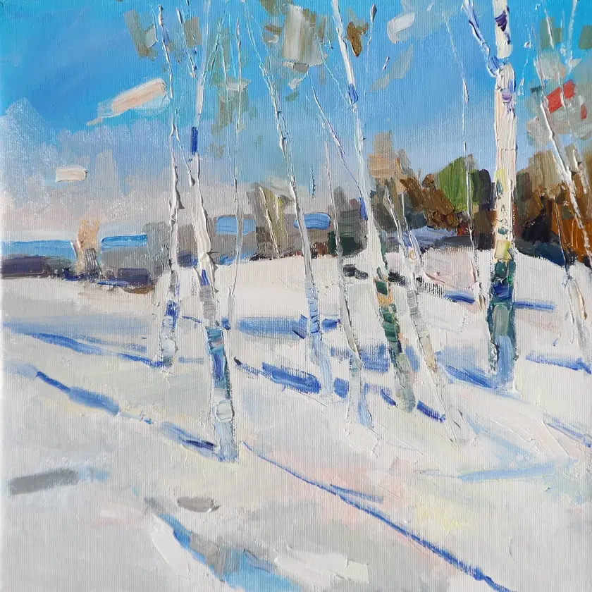 Sunny day Expressive and gestural Painting Yehor Dulin - Subjektiv.art