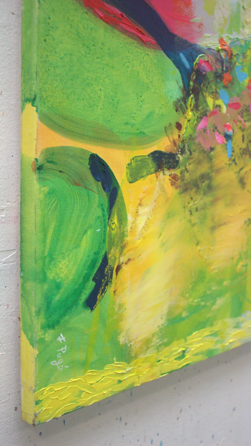 Tu étais la seule à avoir bravé la tempête, mon unique héroïne. Expressive and gestural Painting francois page - Subjektiv.art 4