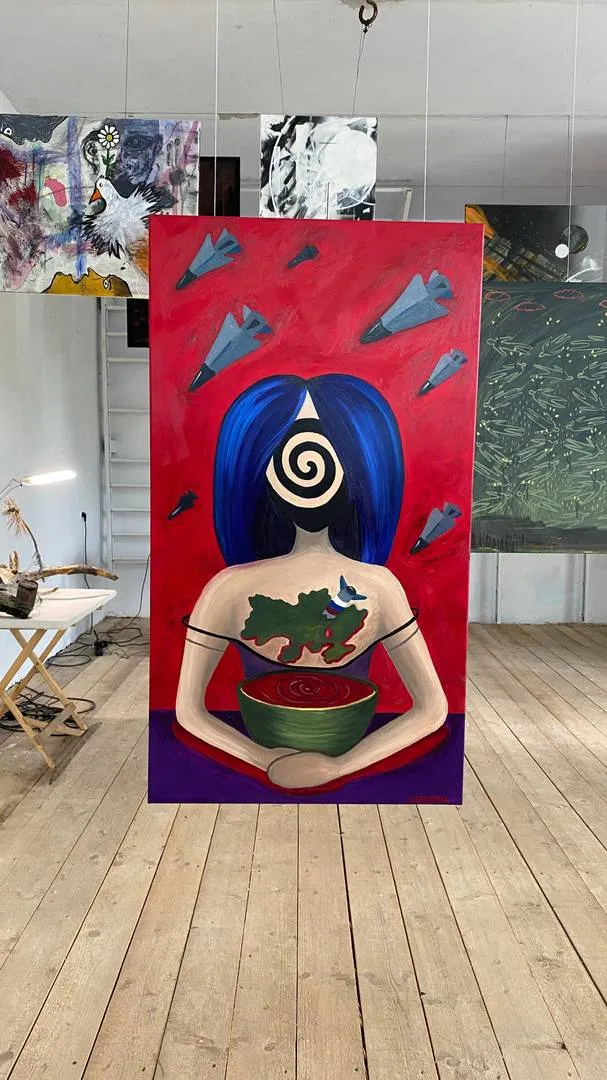 It hurts Expressive and gestural Painting Tamara Safarova - Subjektiv.art 3