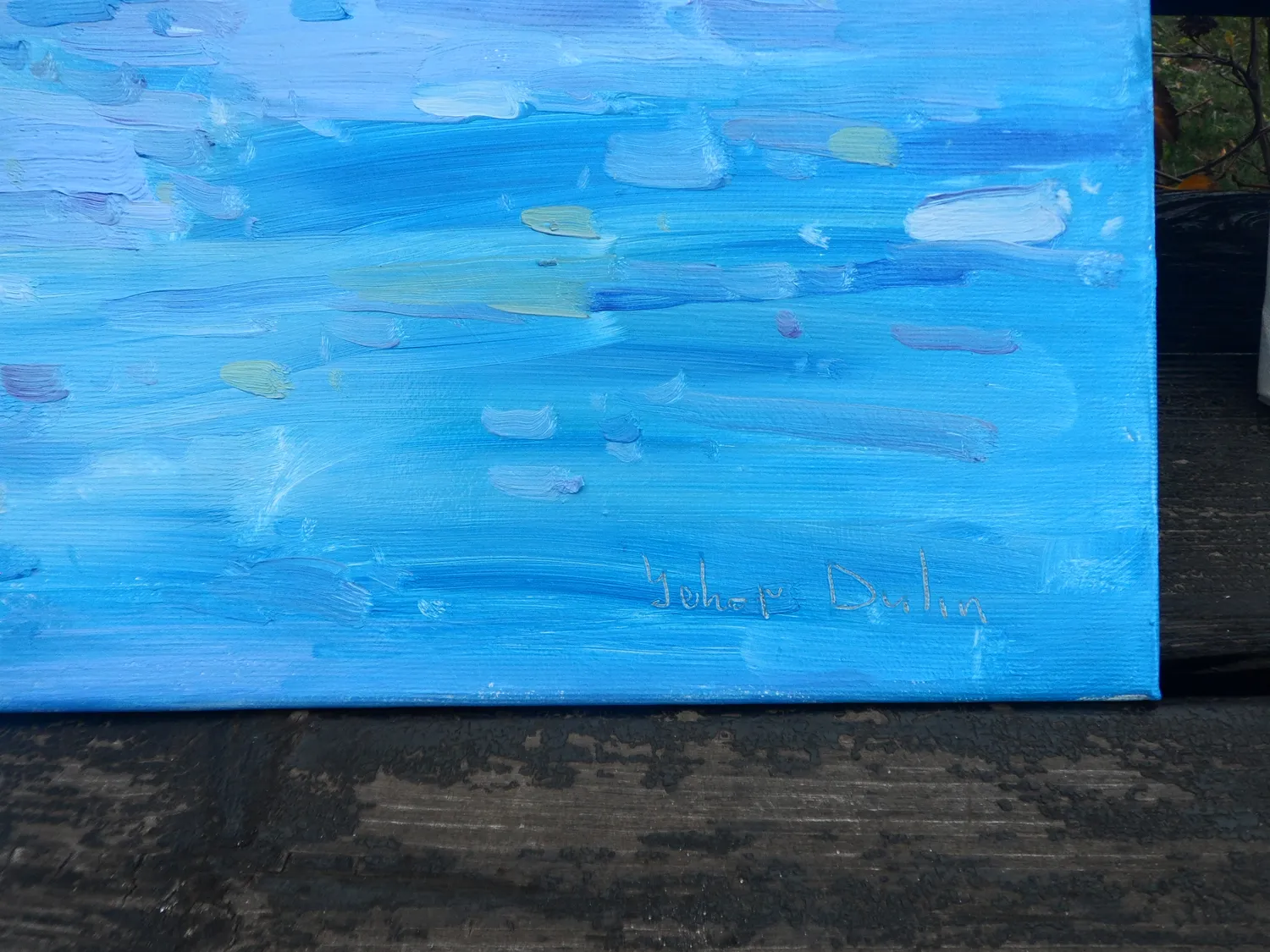 " Clouds over the sea " Impressionistic Painting Yehor Dulin - Subjektiv.art 2