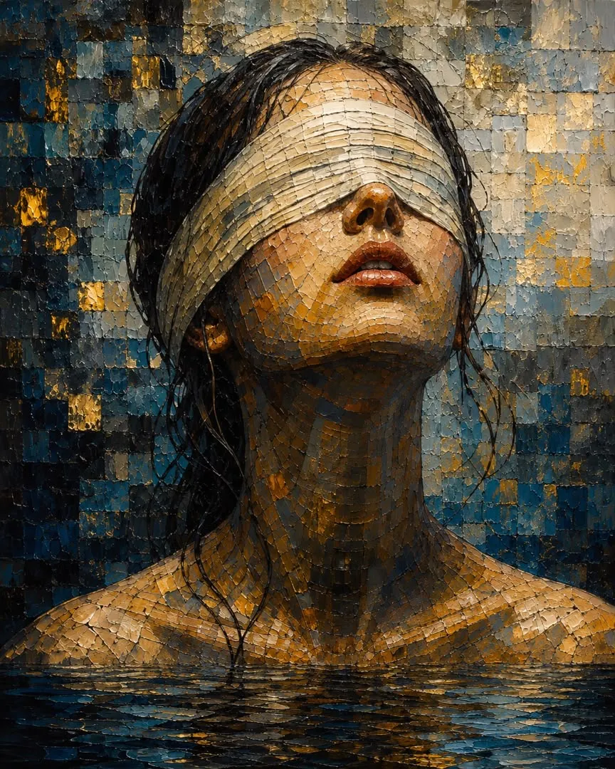 Blinded Trust Impressionistic Painting Dr Maral Darbandi - Subjektiv.art 2