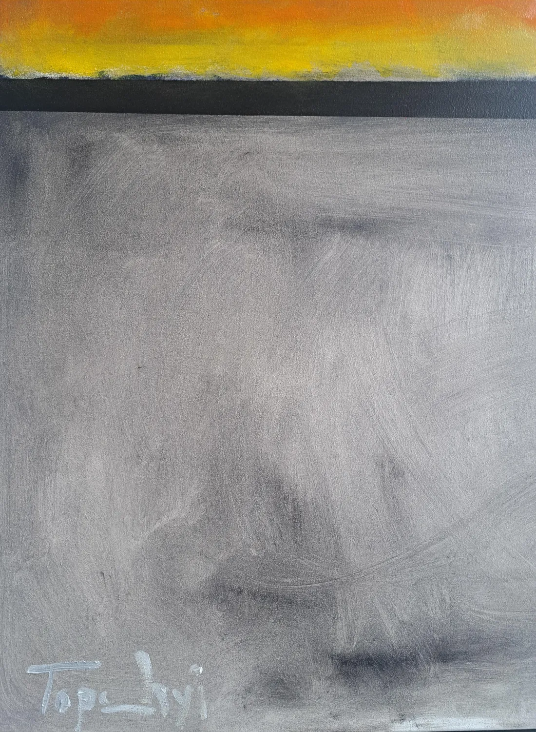 Composition with a line Abstract Painting Oleksandr Topchyi - Subjektiv.art 2