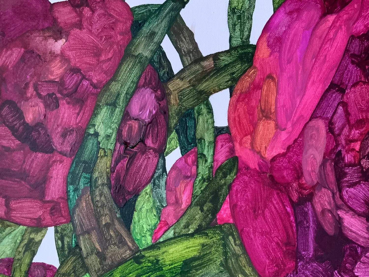 Field of peonies Fine Art Painting Anna  Bulkina - Subjektiv.art 3