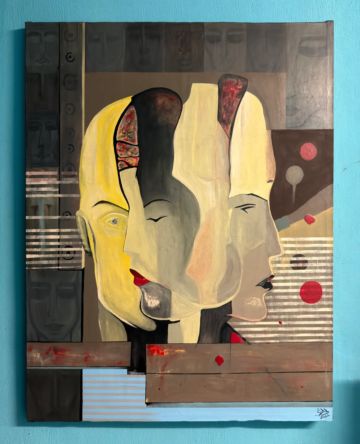 Plurality Abstract Painting Ward Art - Subjektiv.art 2