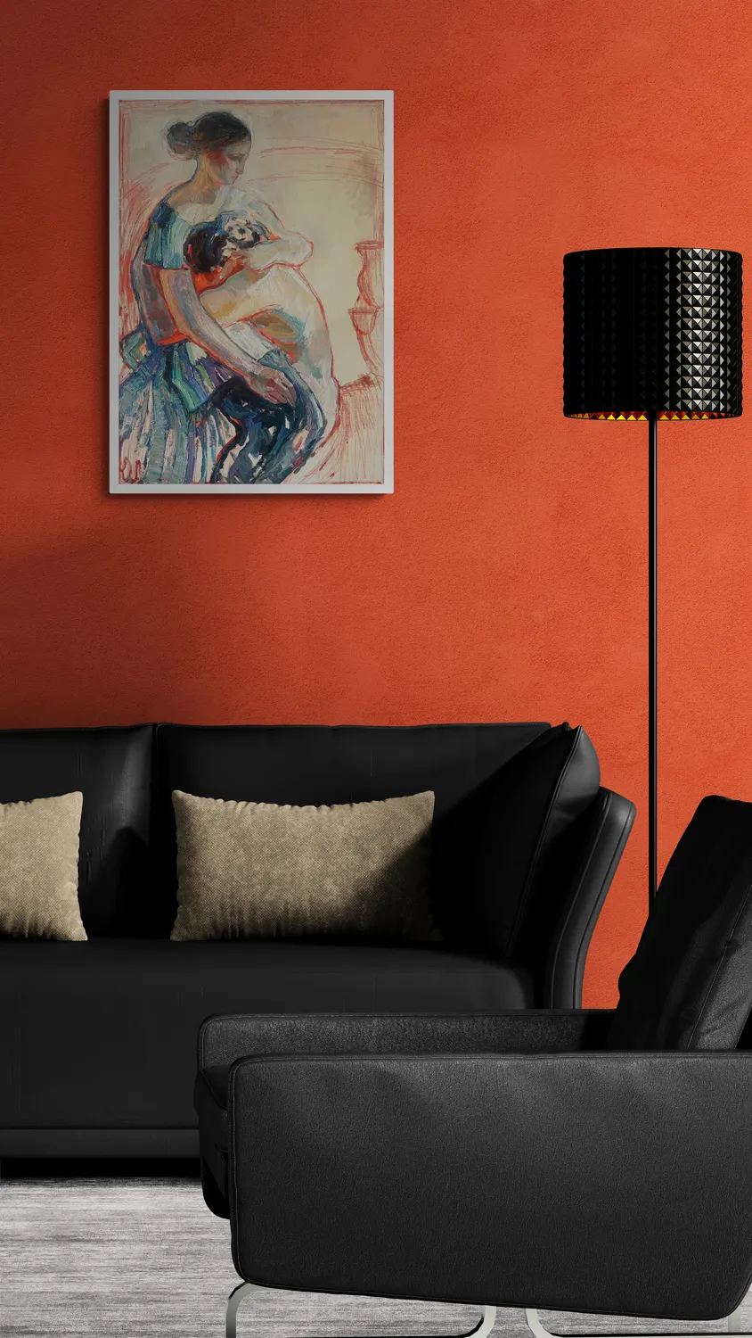 Breakfast will be soon (version) Expressive and gestural Painting Yuliia Levytska - Subjektiv.art 8