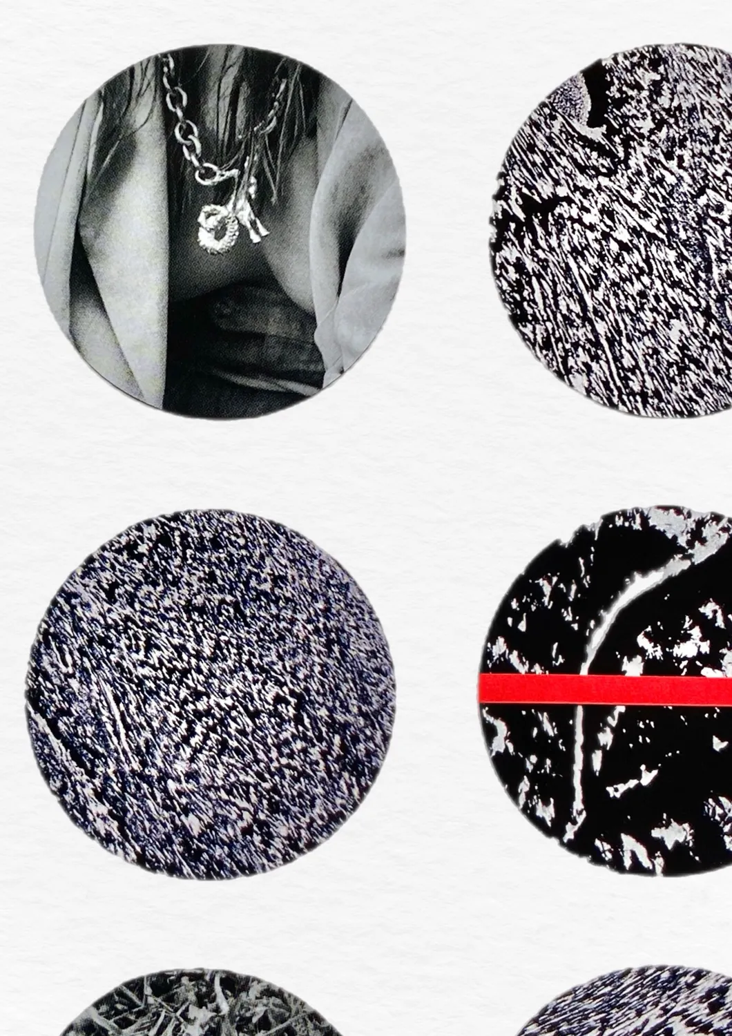 №2 “The Red Line” series Collage Mixed media Annete Sagal - Subjektiv.art 2