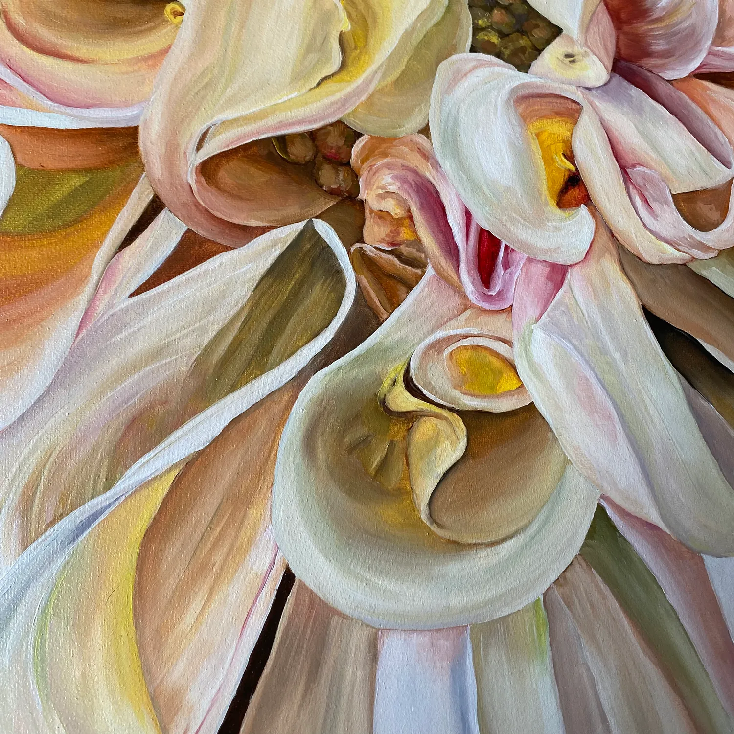 MAGIC DAHLIA PETALS Unspecified Painting Anna Lyashenko - Subjektiv.art 4