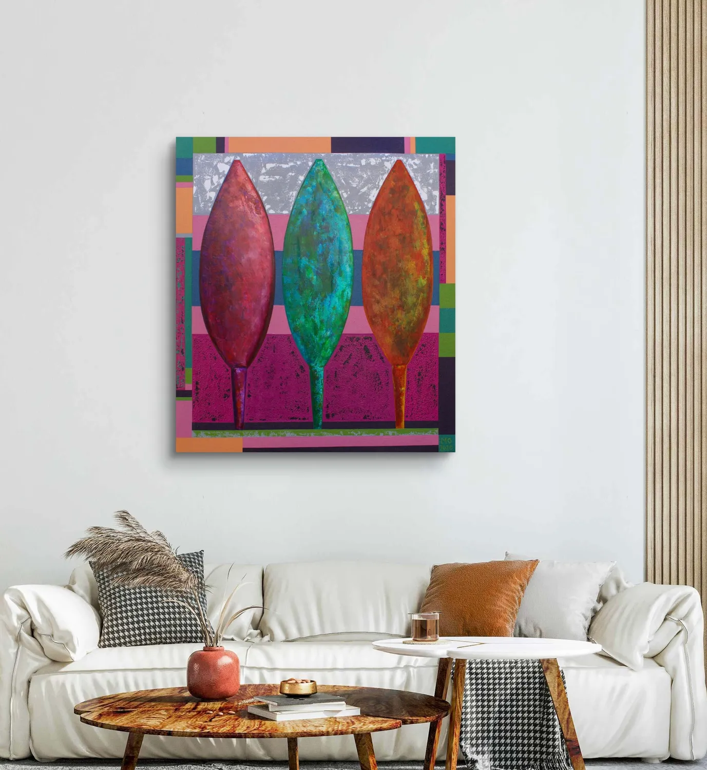 Trees Abstract Painting Olena Marychevska - Subjektiv.art 3