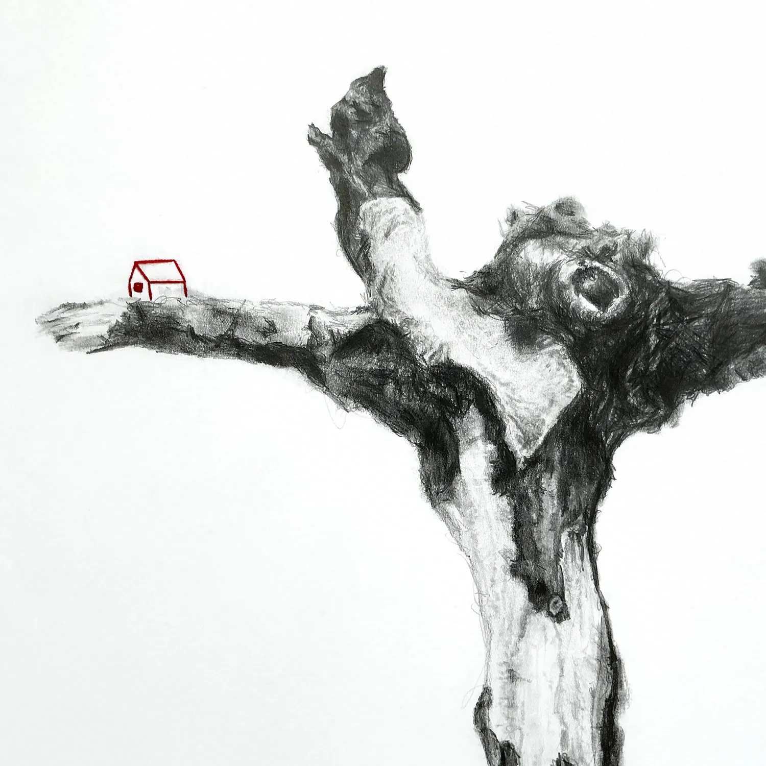 "Hold On" Modern Drawing Viktoriia Hunina - Subjektiv.art 5