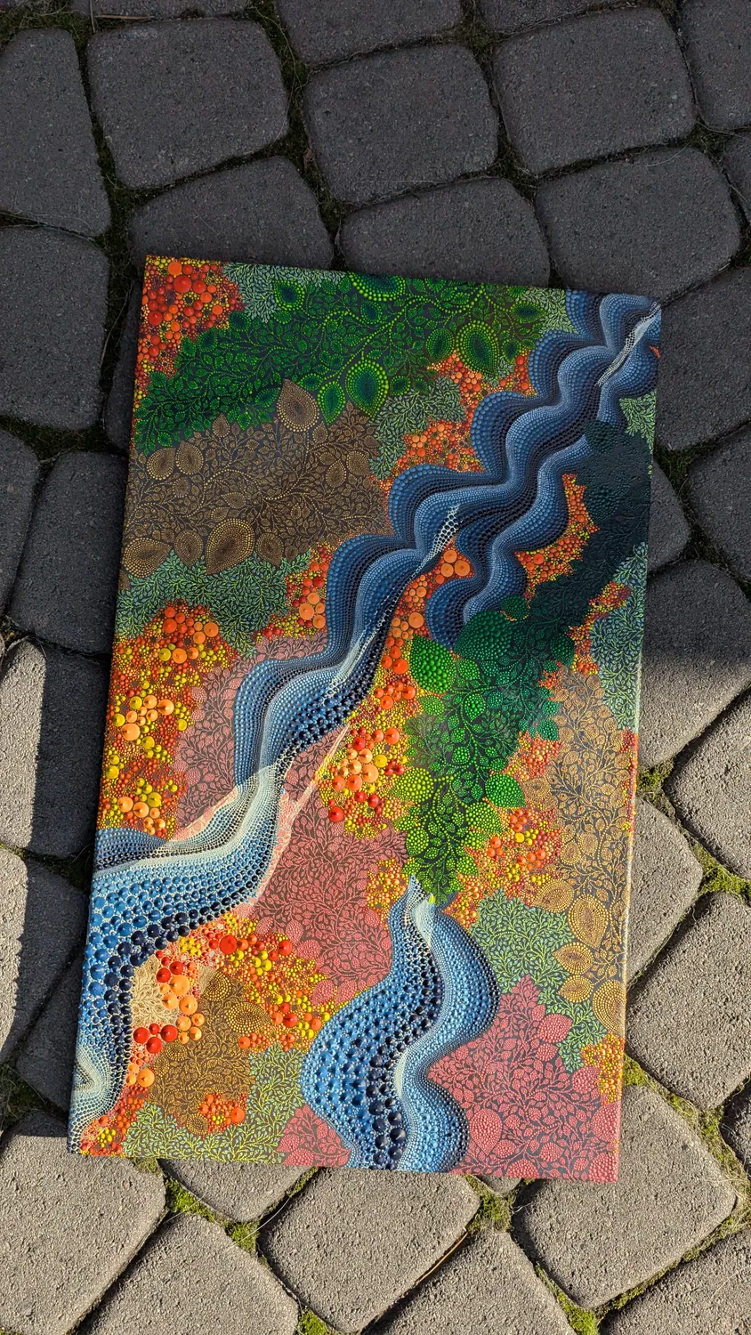 The road home Abstract Painting Oksana Gural - Subjektiv.art 3