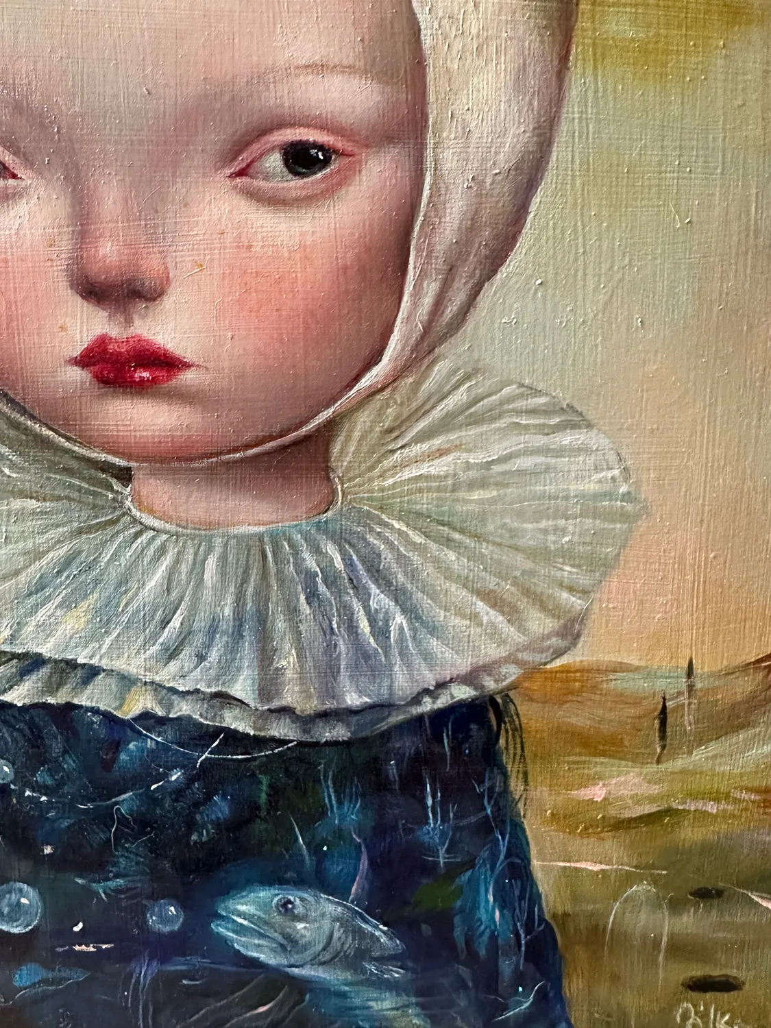 Kissed by the Moon Surrealistic Painting Dilka Bear - Subjektiv.art 3