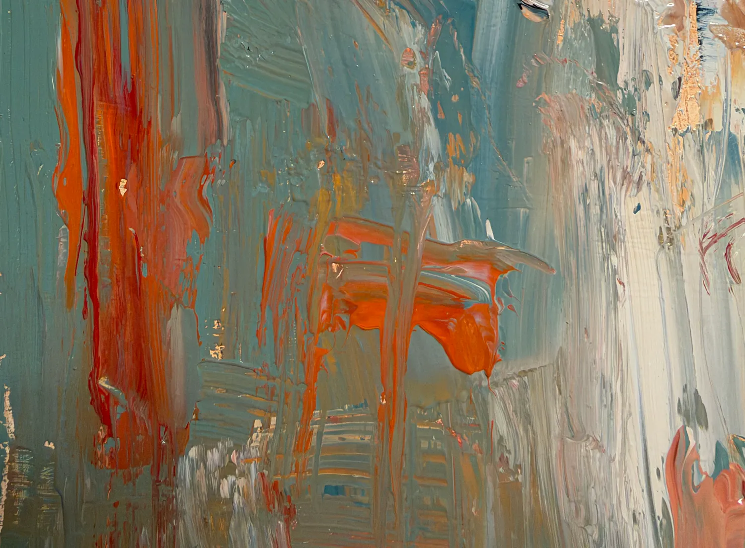 UNtitled #1 Expressive and gestural Painting Darren Thompson - Subjektiv.art 3