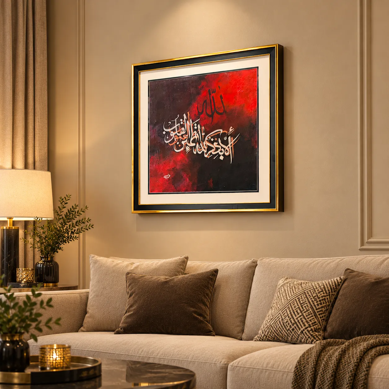 Islamic Arabic Calligraphy – A Masterpiece of Faith and Art Abstract Painting  - Subjektiv.art 4
