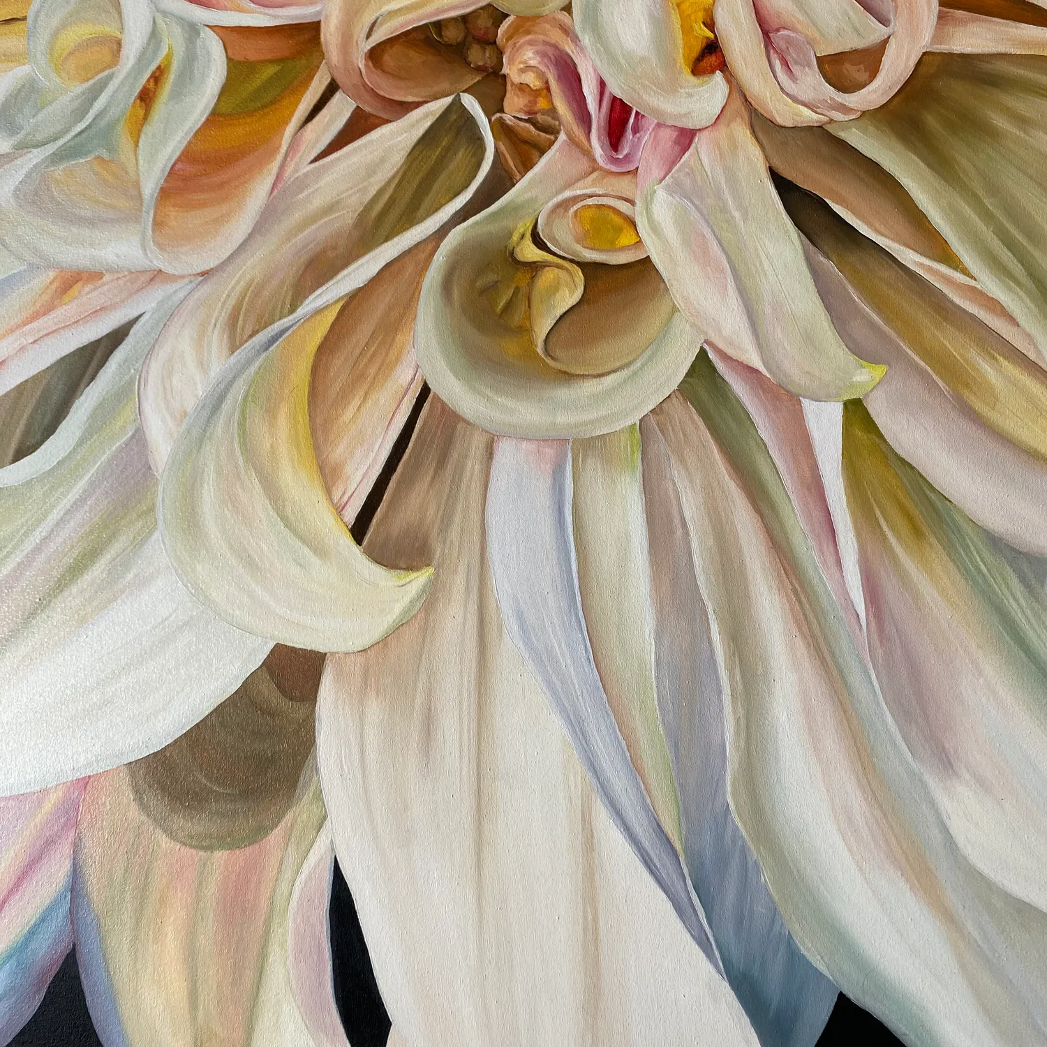 MAGIC DAHLIA PETALS Unspecified Painting Anna Lyashenko - Subjektiv.art 8