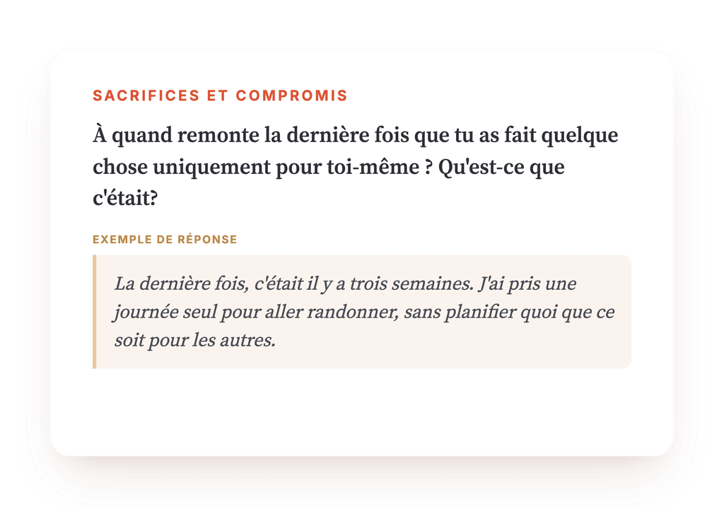 Aperçu, un extrait d'une étape du programme