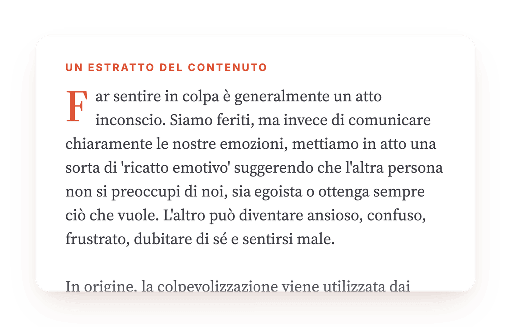 Anteprima, un estratto di una fase del programma