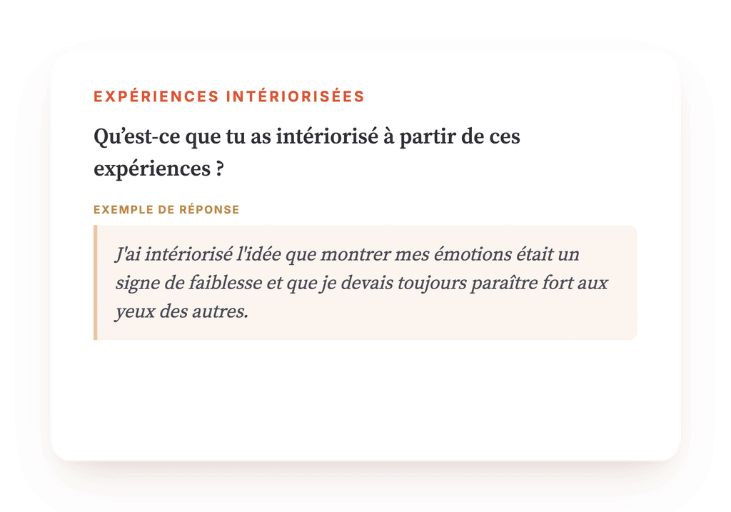 Aperçu, un extrait d'une étape du programme