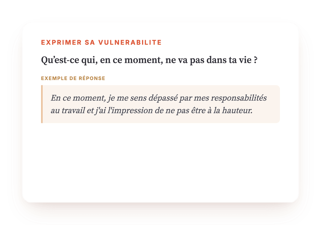 Aperçu, un extrait d'une étape du programme