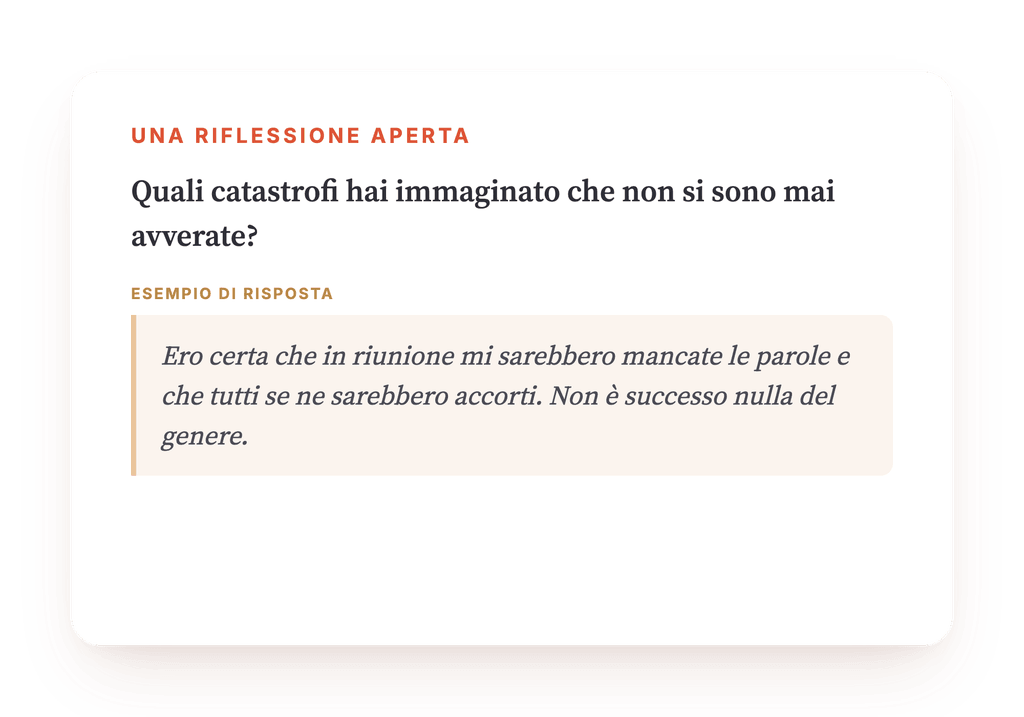 Anteprima, un estratto di una fase del programma