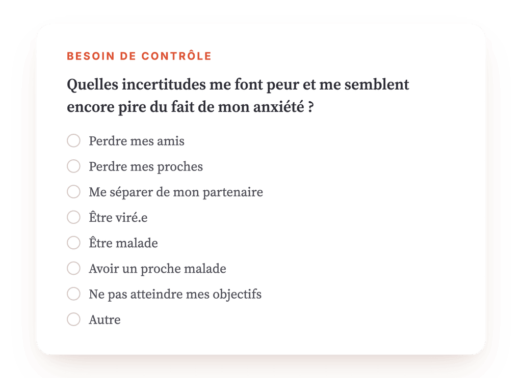 Aperçu, un extrait d'une étape du programme