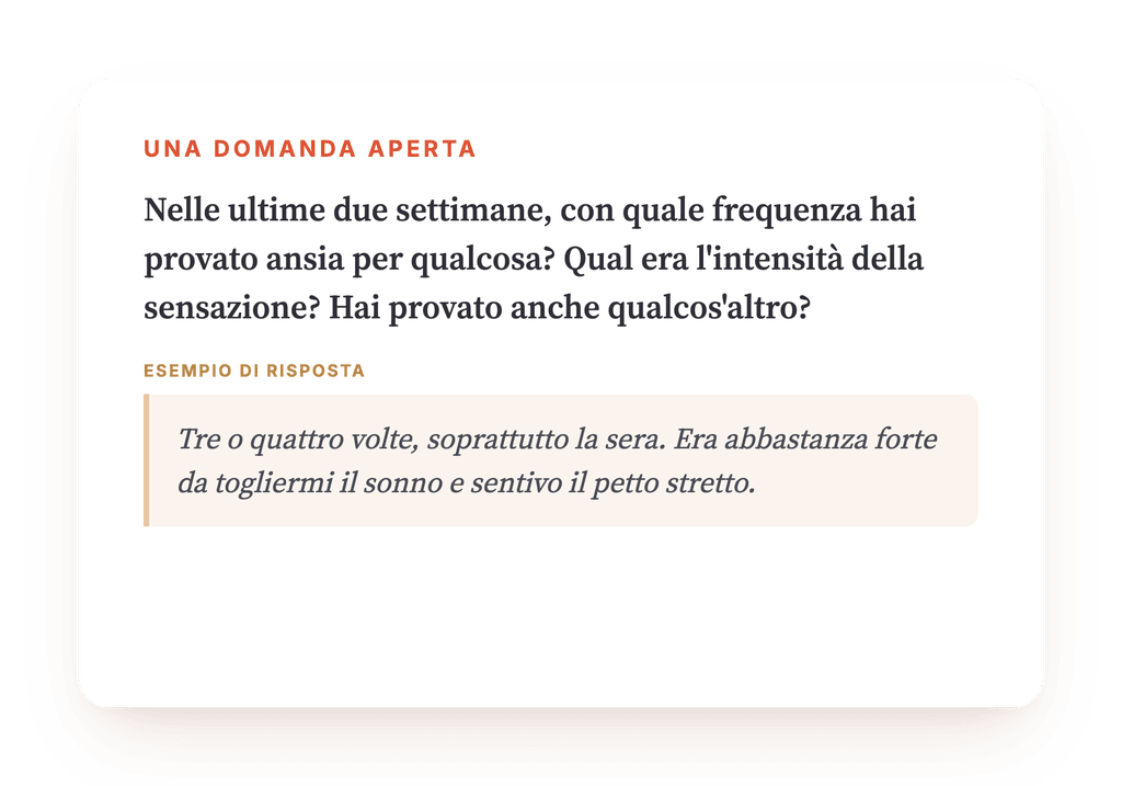 Anteprima, un estratto di una fase del programma