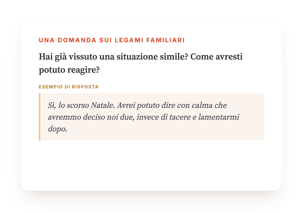 Anteprima, un estratto di una fase del programma