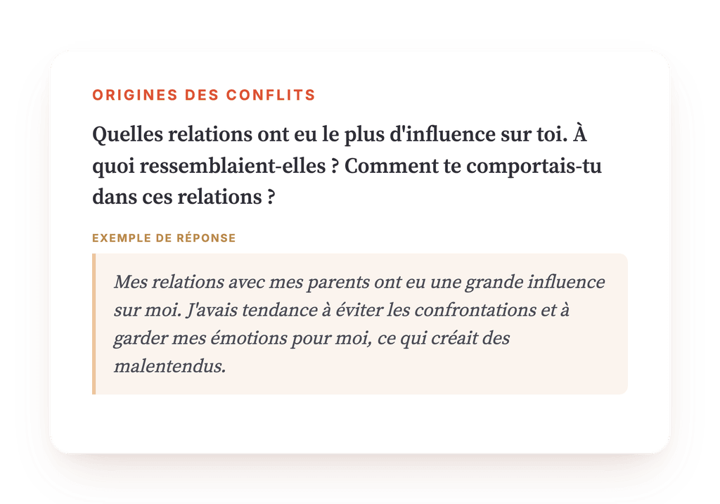 Aperçu, un extrait d'une étape du programme