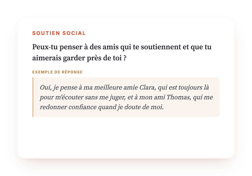 Aperçu, un extrait d'une étape du programme