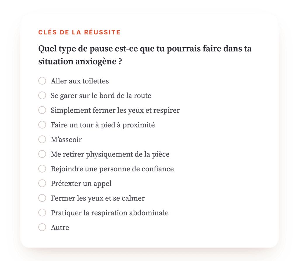 Aperçu, un extrait d'une étape du programme
