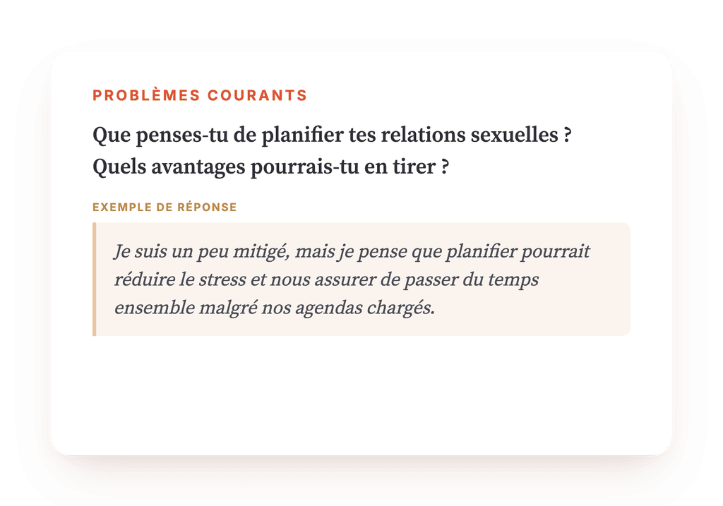 Aperçu, un extrait d'une étape du programme