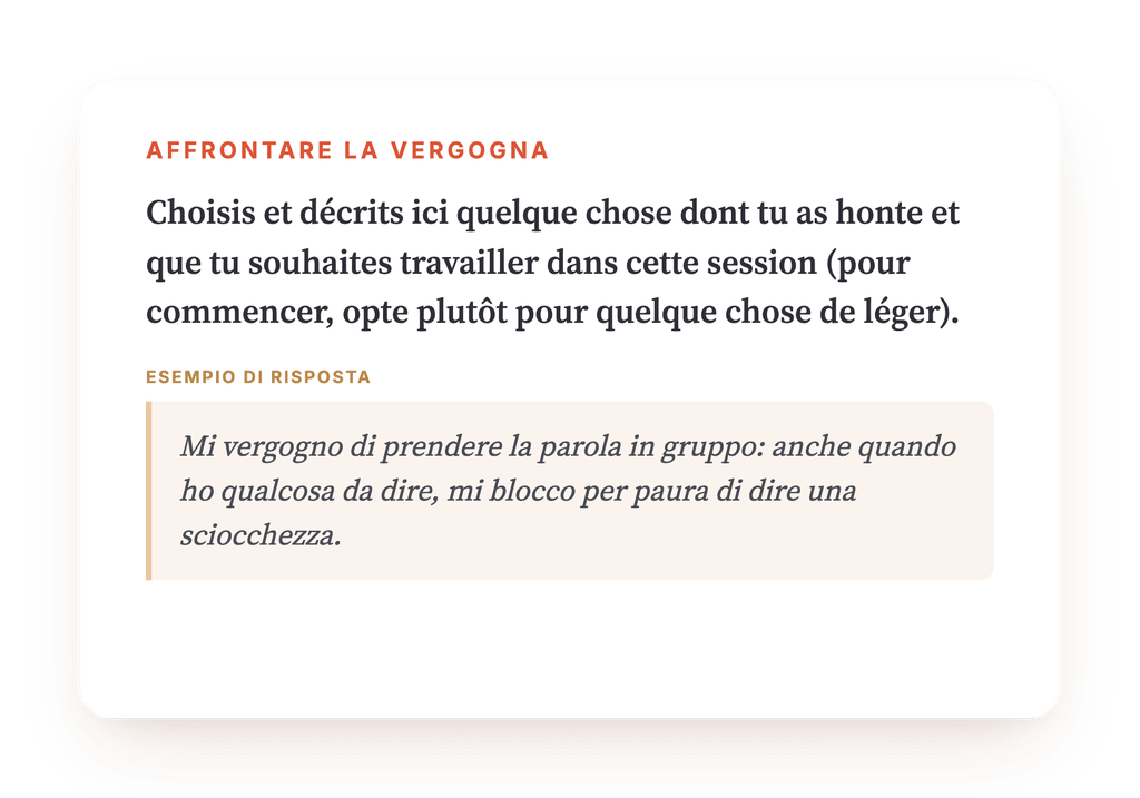 Anteprima, un estratto di una fase del programma